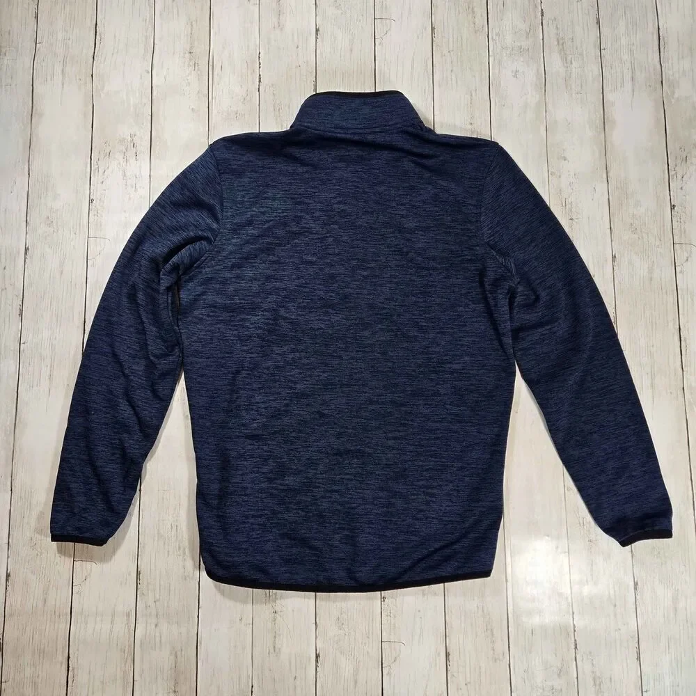 Under Armour Mens ColdGear Quarter Zip Pullover Fleece Size S Blue Athletic